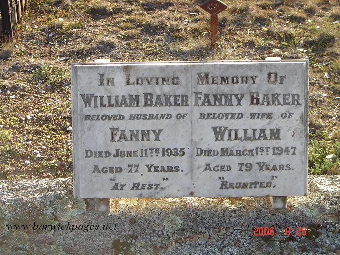 William & Fanny Baker(Wheeler)